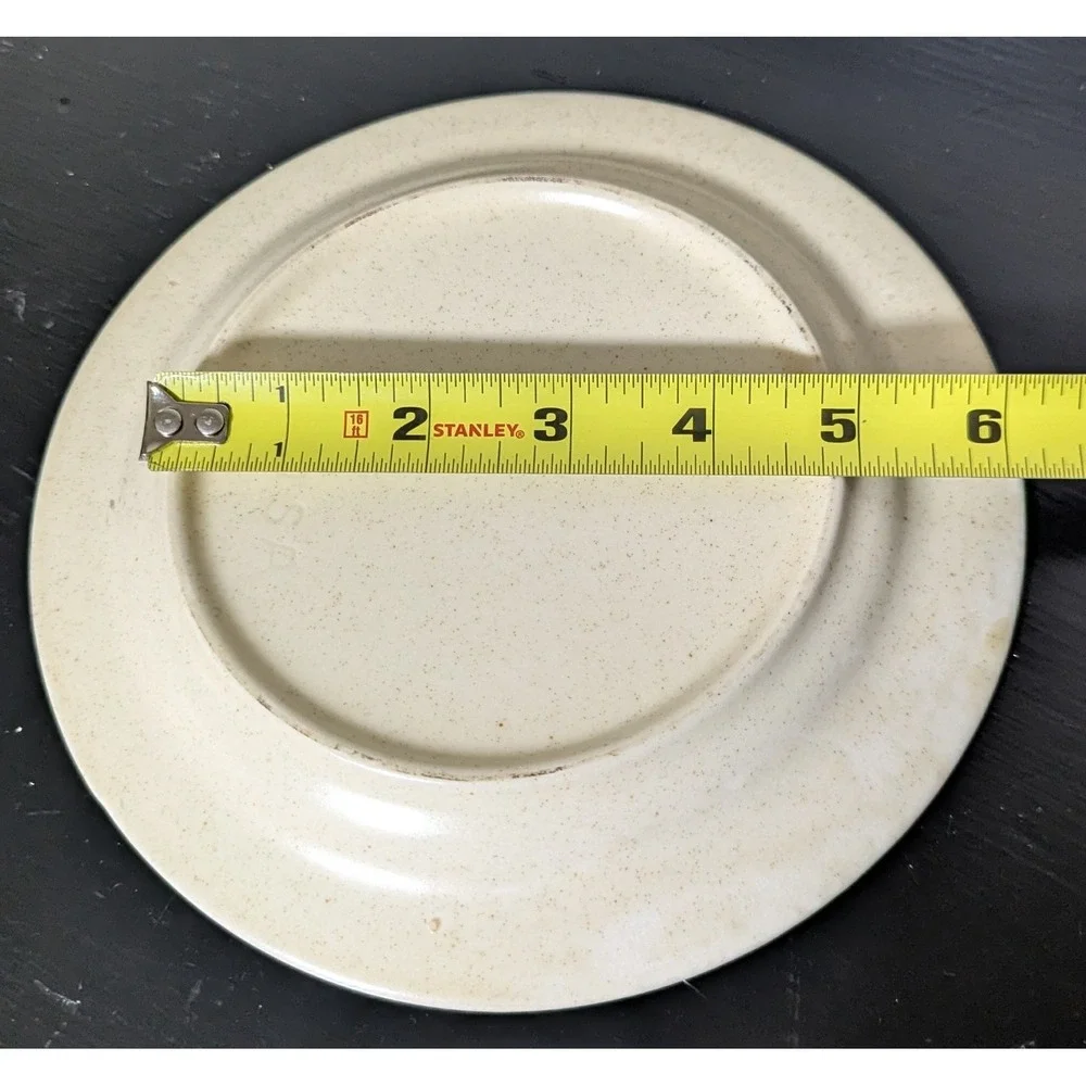 Vintage Anchor Hocking Wild Cherry Ironstone Salad/Dessert Plates Set‎ of Seven